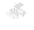 Whirlpool SF462LXSS0 drawer & broiler parts, optional parts diagram