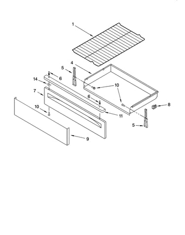 Drawer & broiler parts, optional parts