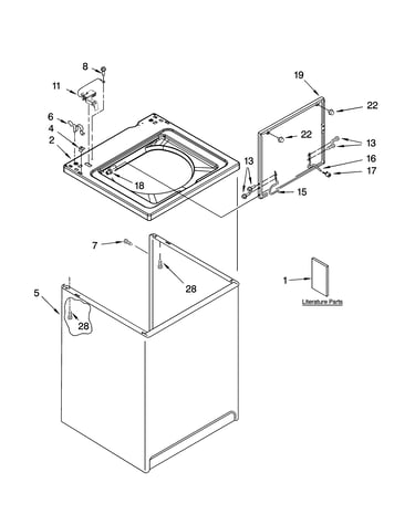 Top and cabinet parts
