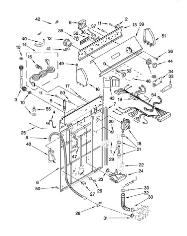 Controls and rear panel parts