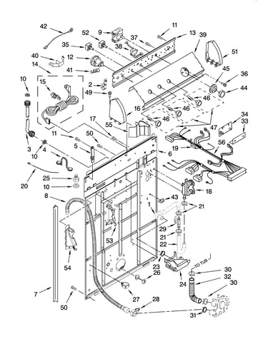 Controls and rear panel parts