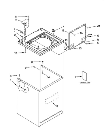 Top and cabinet parts