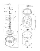 Agitator, basket and tub parts