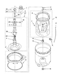 Agitator, basket and tub parts
