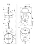 Agitator, basket and tub parts