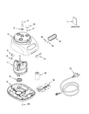 Motor and housing parts