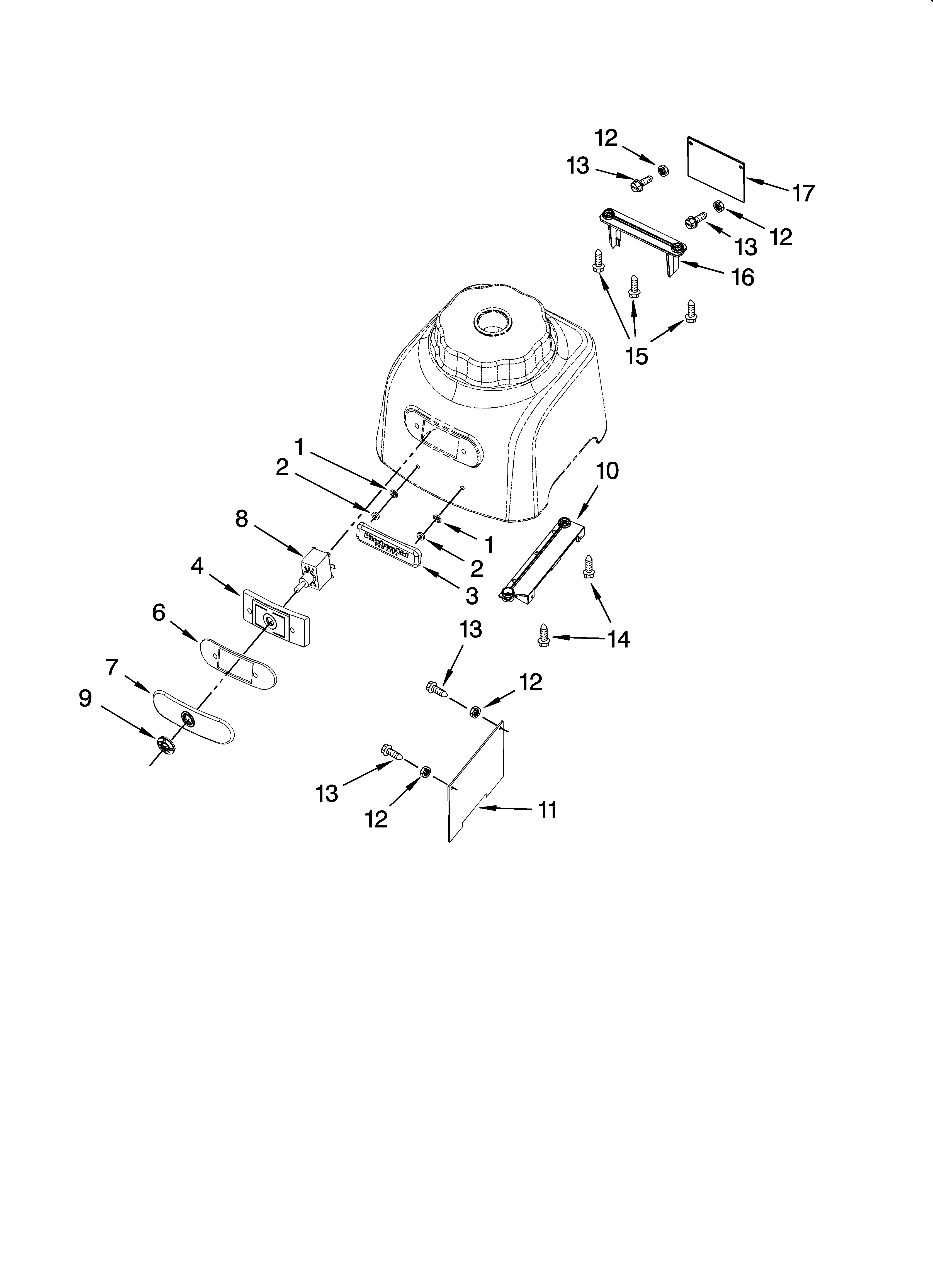 ESCUTCHEON AND CONTROL PARTS