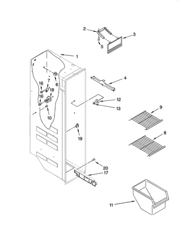 Freezer liner parts