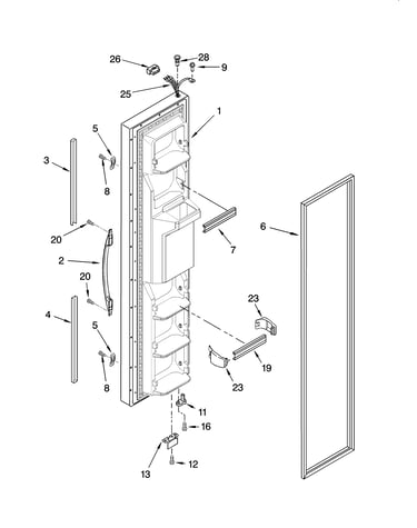 Freezer door parts