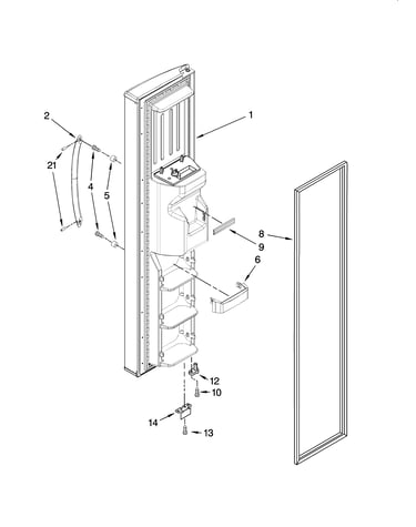 Freezer door parts