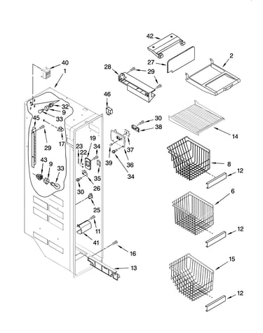 Freezer liner parts