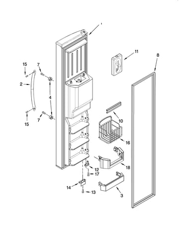Freezer door parts