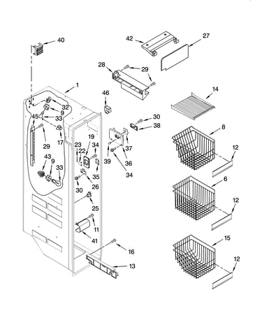 Freezer liner parts