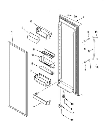 Refrigerator door parts