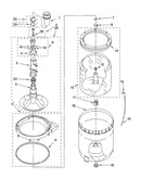 Agitator, basket and tub parts
