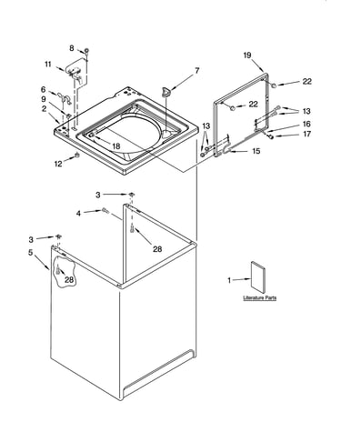 Top and cabinet parts