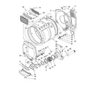 Whirlpool 7MLTG8234PQ1 dryer bulkhead parts diagram