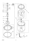 Agitator, basket and tub parts