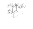 Whirlpool DU850SWPT2 frame and console parts diagram