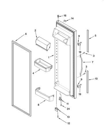 Refrigerator door parts