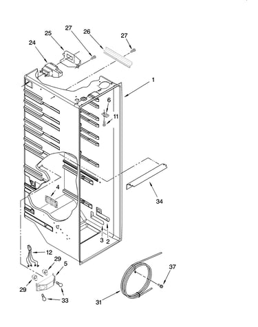 Refrigerator liner parts