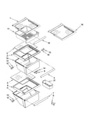Refrigerator shelf parts