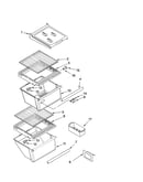 Refrigerator shelf parts