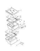 Refrigerator shelf parts