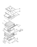 Refrigerator shelf parts