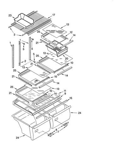 Shelf parts, optional parts