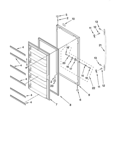 Door parts, optional parts (not included)