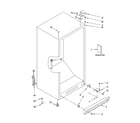 Whirlpool EVL201NXRQ00 cabinet parts diagram