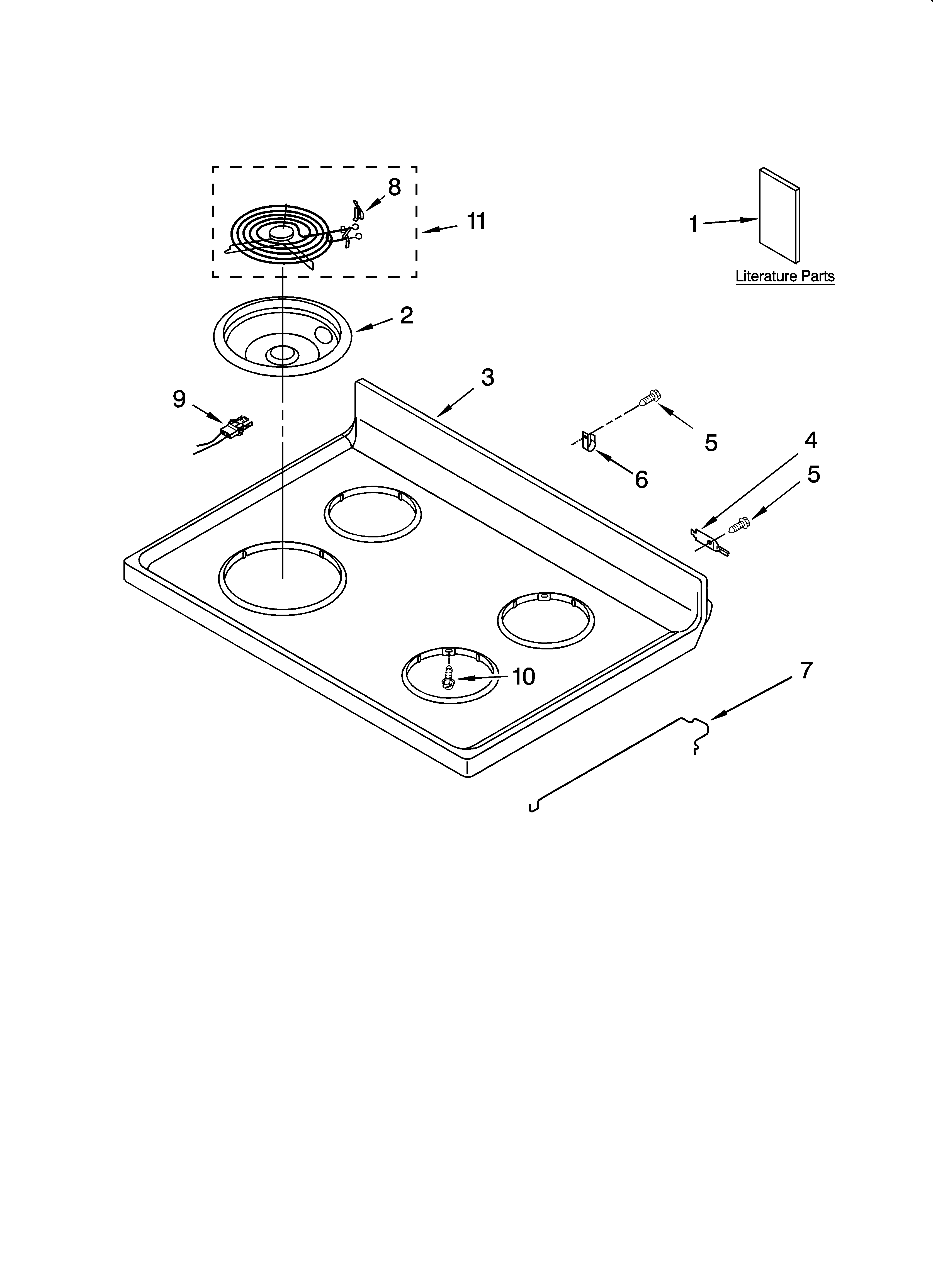 Cooktop parts