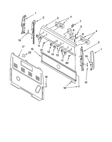 Control panel parts
