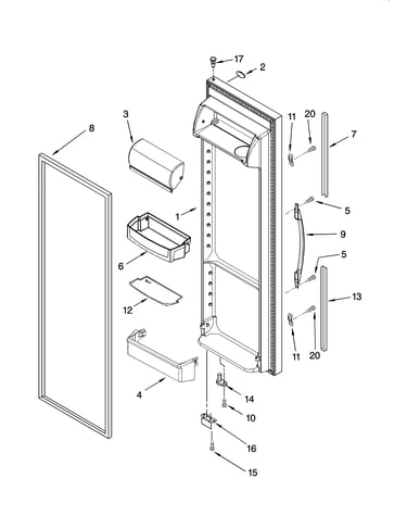 Refrigerator door parts