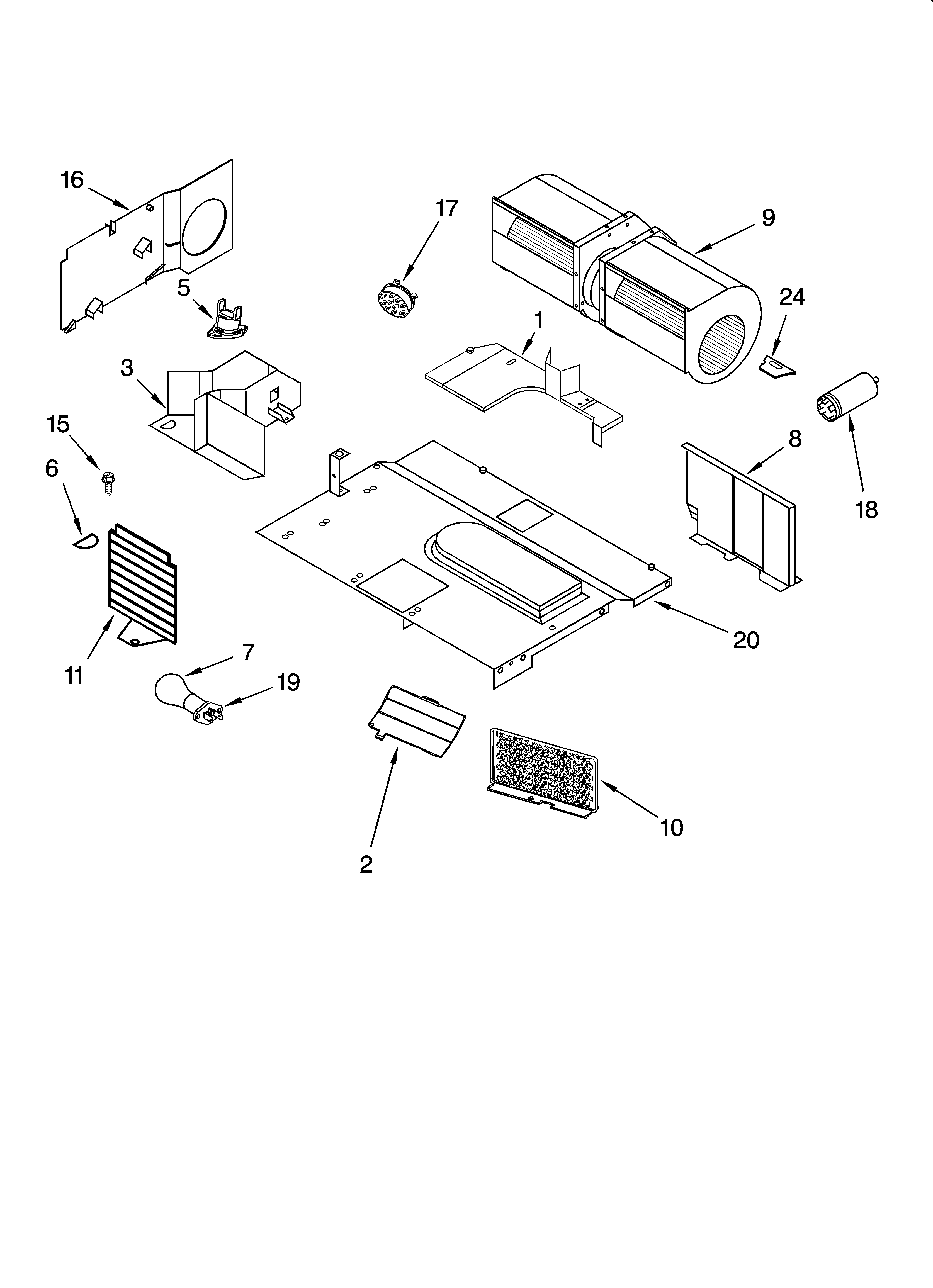 Air flow parts