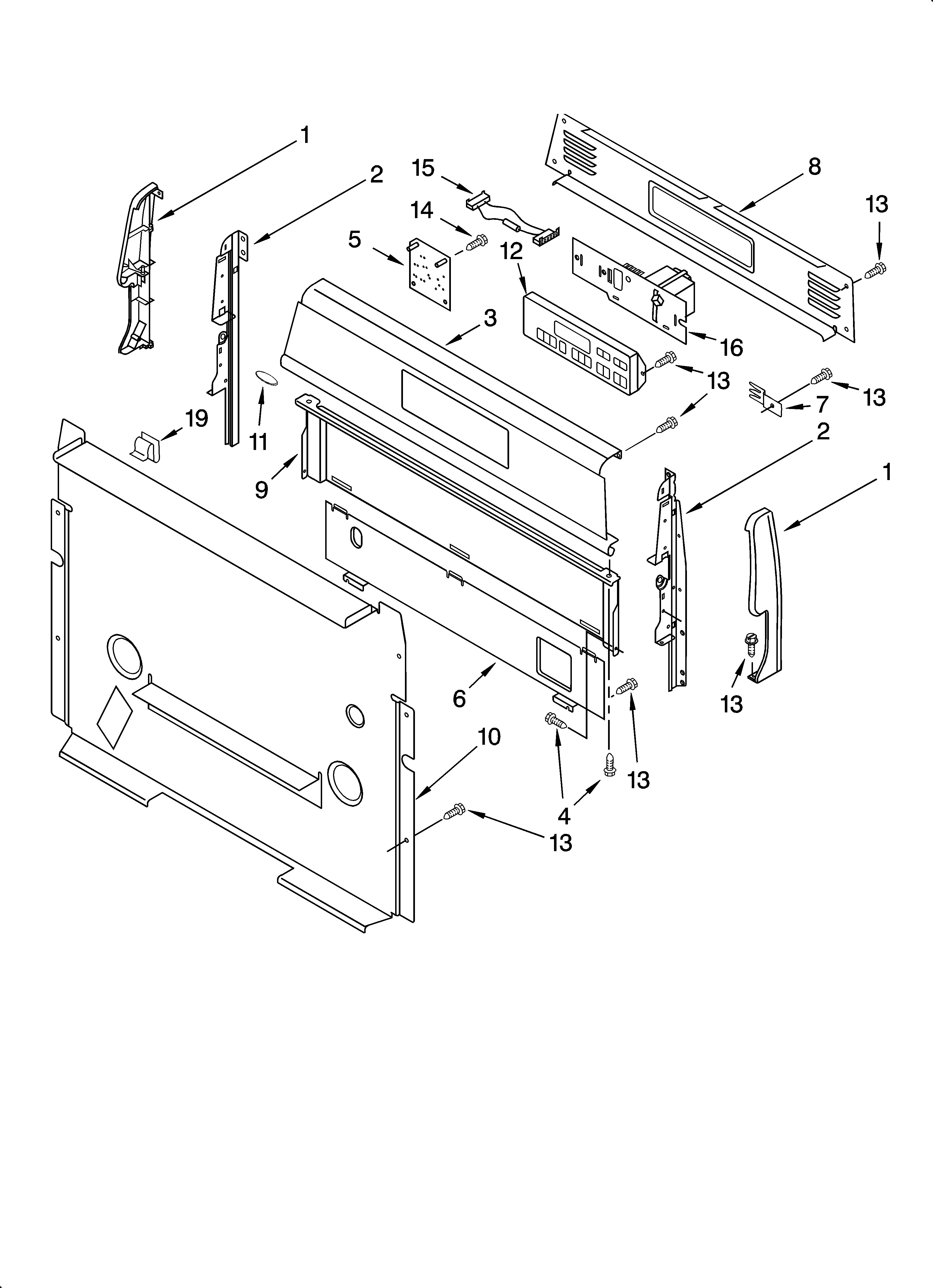 Control panel parts