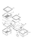Refrigerator shelf parts