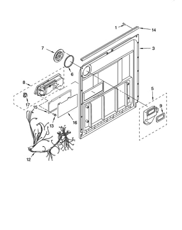 Door and latch parts