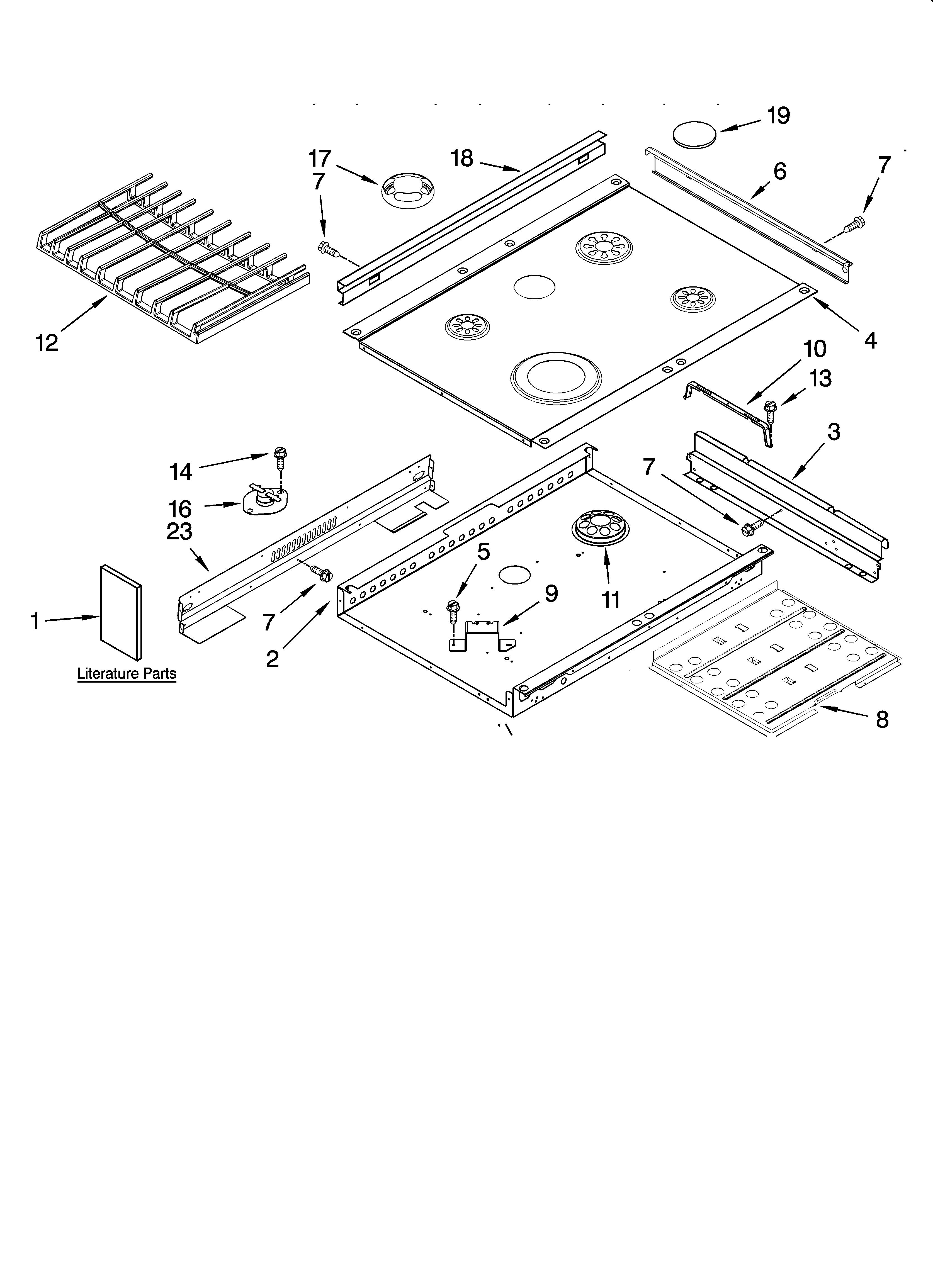 Cooktop parts