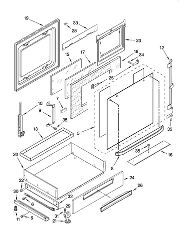 Door and drawer parts