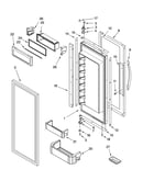 Refrigerator door parts