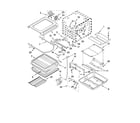KitchenAid KGRA806PWH02 internal oven parts diagram