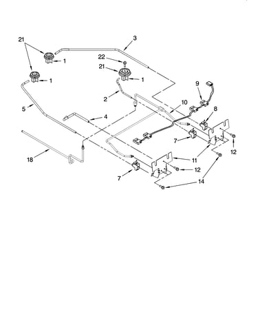 Cooktop burner parts