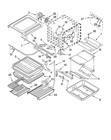 Internal oven parts