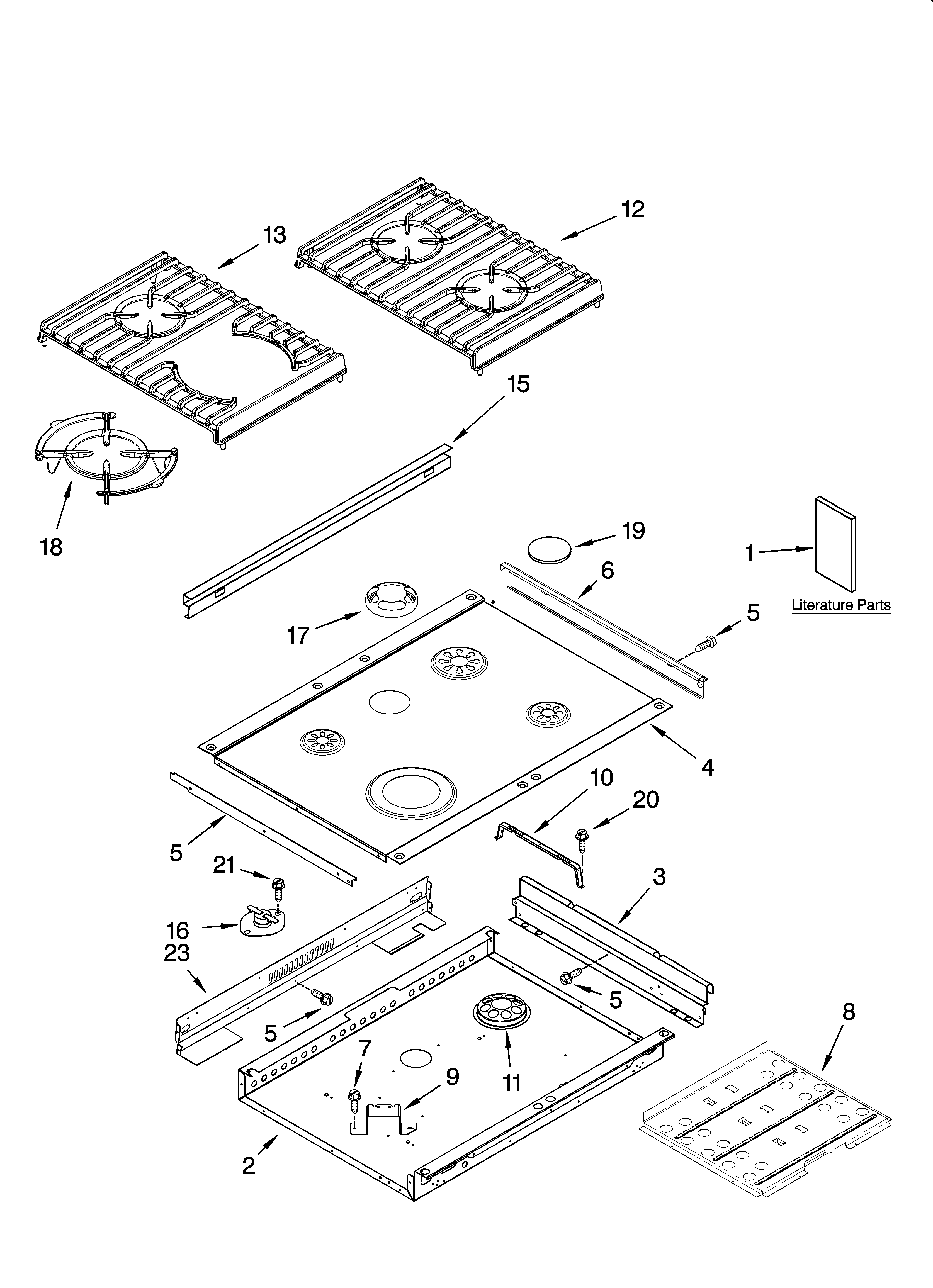 Cooktop parts