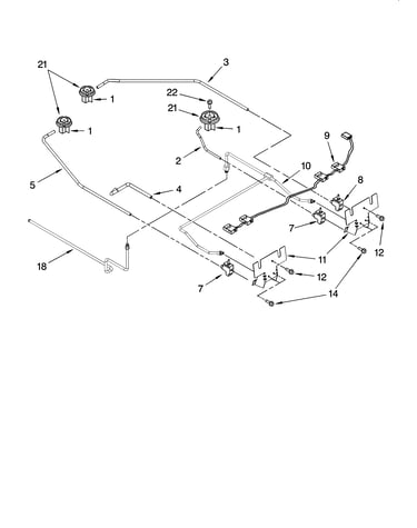 Cooktop burner parts
