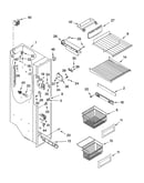Freezer liner parts
