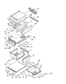 Refrigerator shelf parts