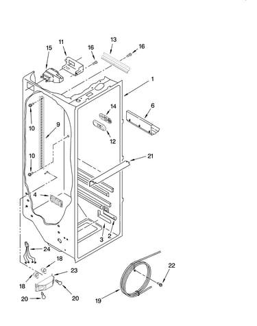 Refrigerator liner parts